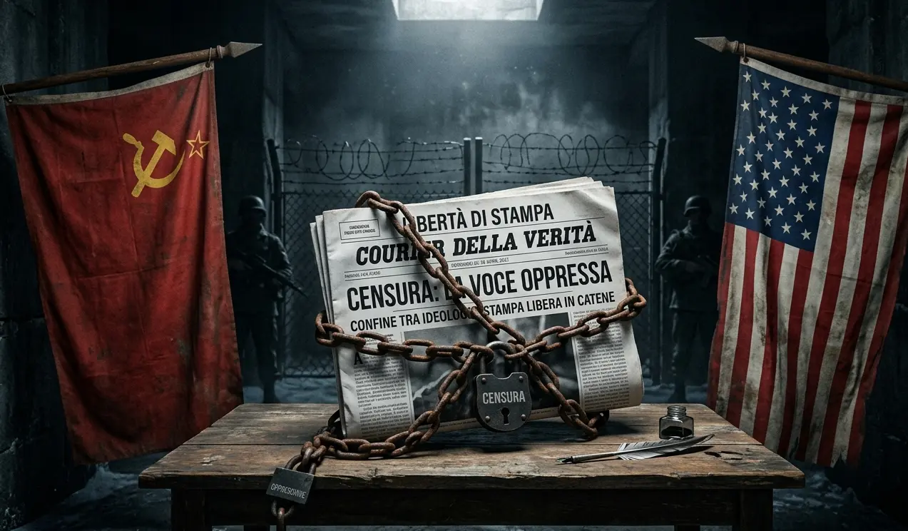 Poster di propaganda del periodo della Guerra fredda